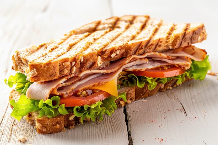 Tastic Lean Turkey Sandwich with fresh vegetables and high-protein turkey breast